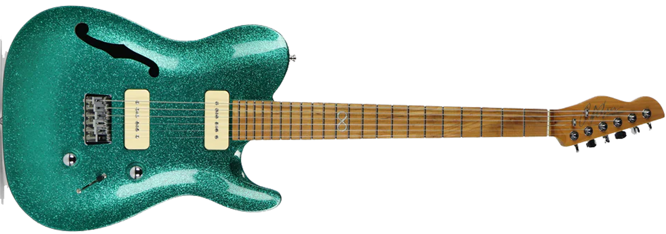 CHAPMAN ML3 PRO TRADITIONAL SEMI-HOLLOW AVENTURINE GREEN SPARKLE