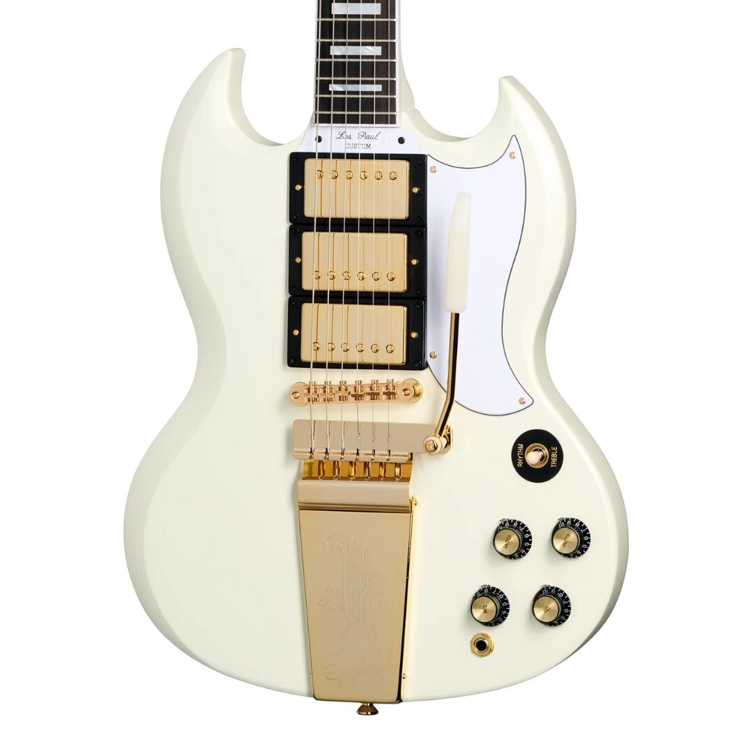 Epiphone IGC 1963 Les Paul SG Custom With Maestro Vibrola, Classic White (3)