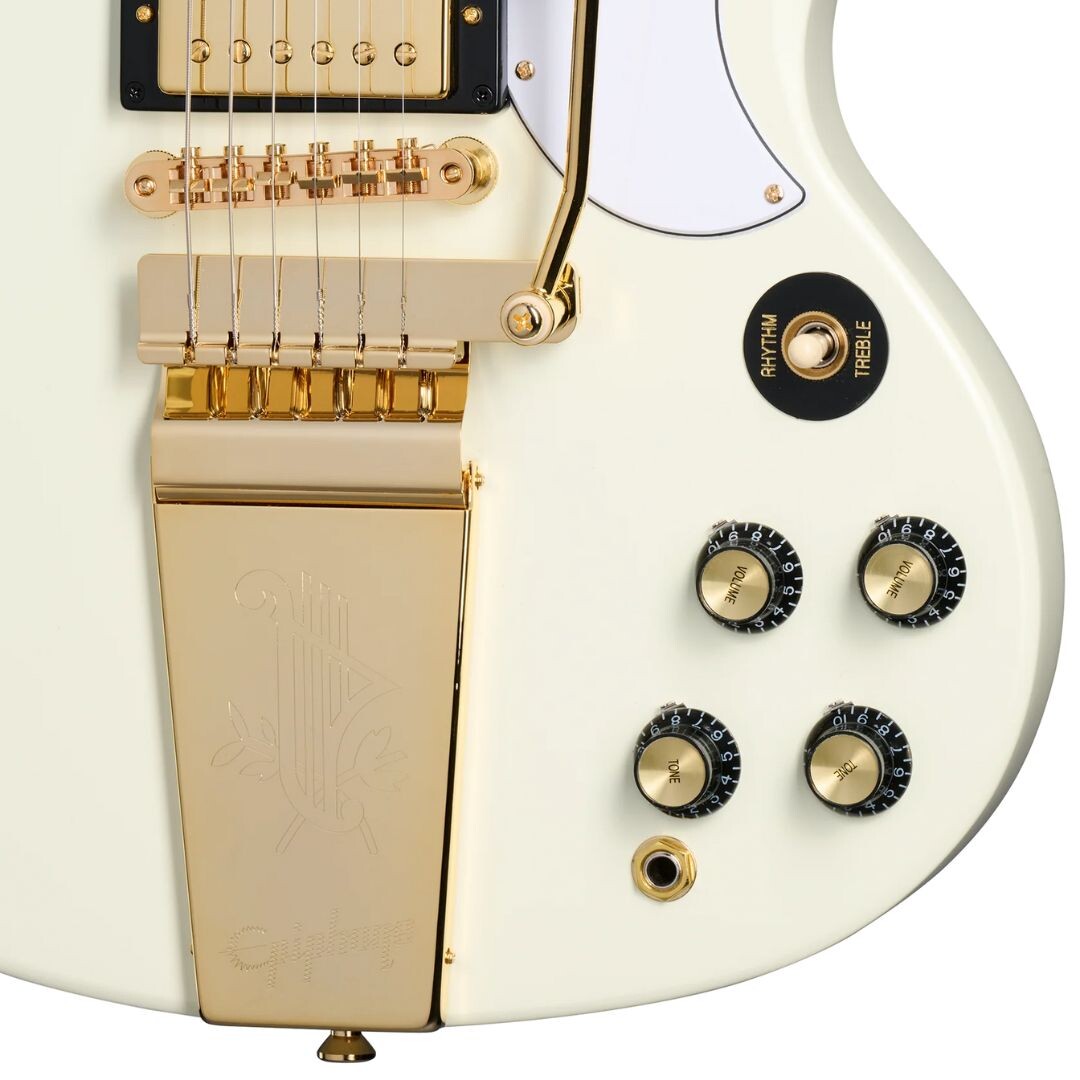 Epiphone IGC 1963 Les Paul SG Custom With Maestro Vibrola, Classic White (6)