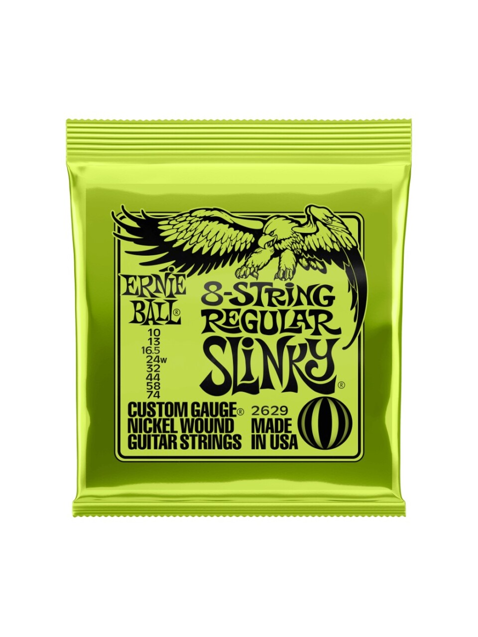 ENCORDADURA ERNIE BALL 2629 8 CUERDAS REGULAR SLINKY - 749699109587