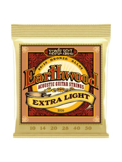 ENCORDADURA ERNIE BALL EARTHWOOD EXTRA LIGHT 2006 - 749699120063