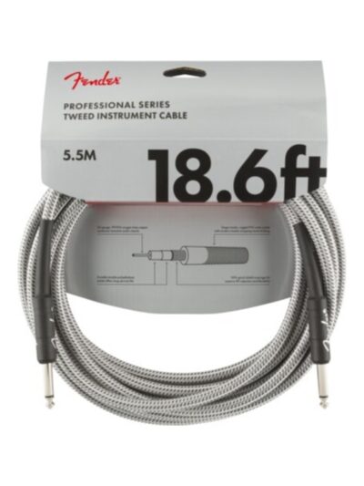 CABLE FENDER PROFESSIONAL SERIES TWEED 18.6 5.5M BLANCO - 885978041275