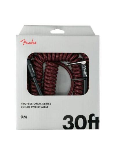 CABLE FENDER PROFESSIONAL SERIES TWEED 30FT 9M ROJO - 885978376308